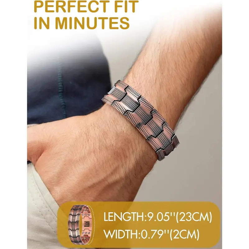 Copper magnetic bracelet-Relieve fatigue and promote blood circulation