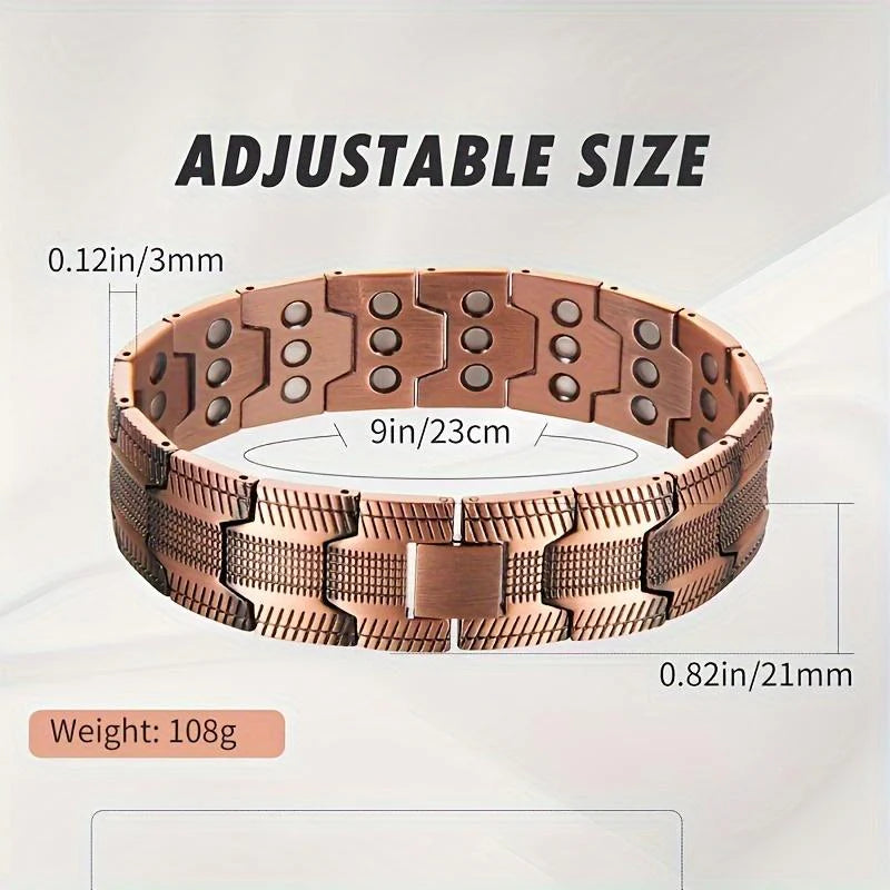 Copper magnetic bracelet-Relieve fatigue and promote blood circulation